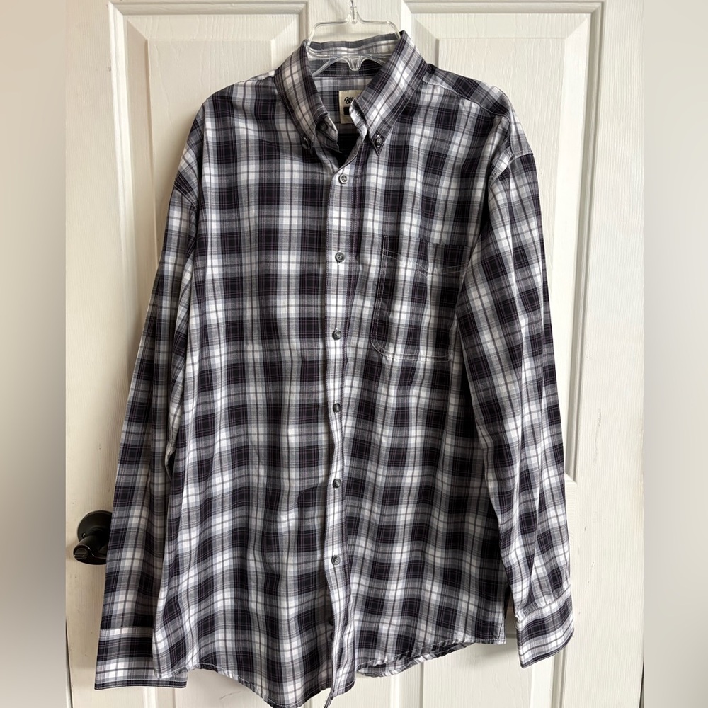 ❤️ Wrangler Men's Black and White Checkered Shirt